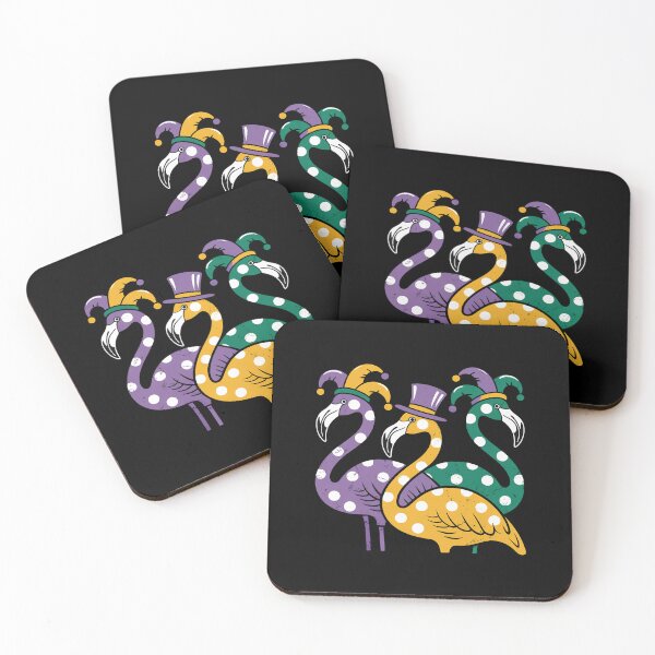Item preview, Flamingo Purple Yellow Louisiana Mardi Gras Women Men Kids designed and sold by Moxizz.