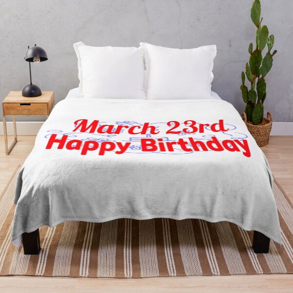 Item preview, March 23rd, Happy birthday  designed and sold by Sujinthaiart.