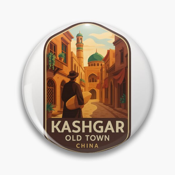 Item preview, Marketplace Scene in Kashgar Old Town, Xinjiang, China designed and sold by Places On Earth.