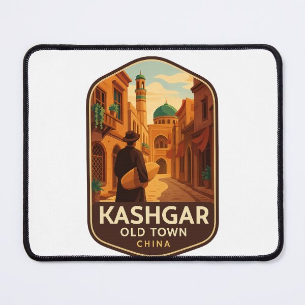 Item preview, Marketplace Scene in Kashgar Old Town, Xinjiang, China designed and sold by Places On Earth.