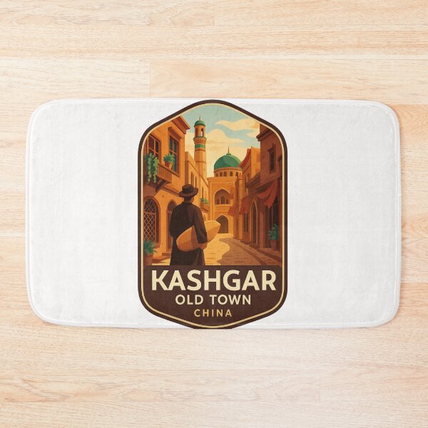 Item preview, Marketplace Scene in Kashgar Old Town, Xinjiang, China designed and sold by Places On Earth.