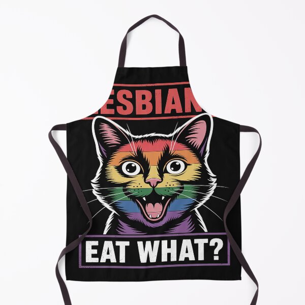 Item preview, Lesbians Eat What Cat Funny Humor Pun LGBTQ Pride Flag Women designed and sold by GaryBellcvbnb.