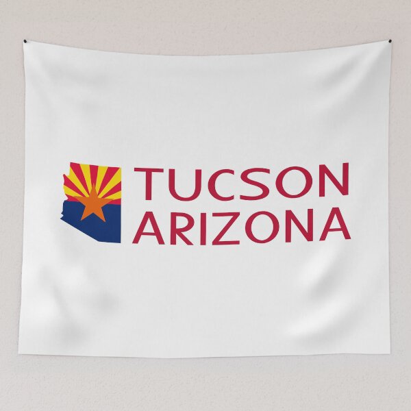 Item preview, Arizona: Tucson (State Shape & Flag) designed and sold by Jared Davies.