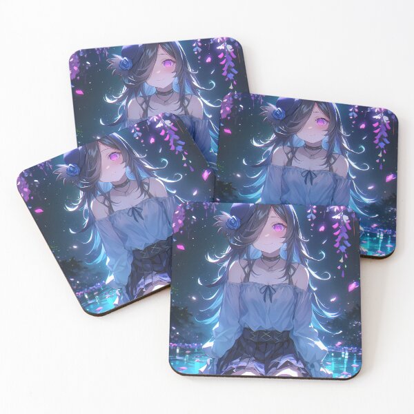 Item preview, Wisteria Moon Rice Shower Uma Musume Pretty Derby Anime Blossom Fantasy Scene designed and sold by HumbertoValveno.