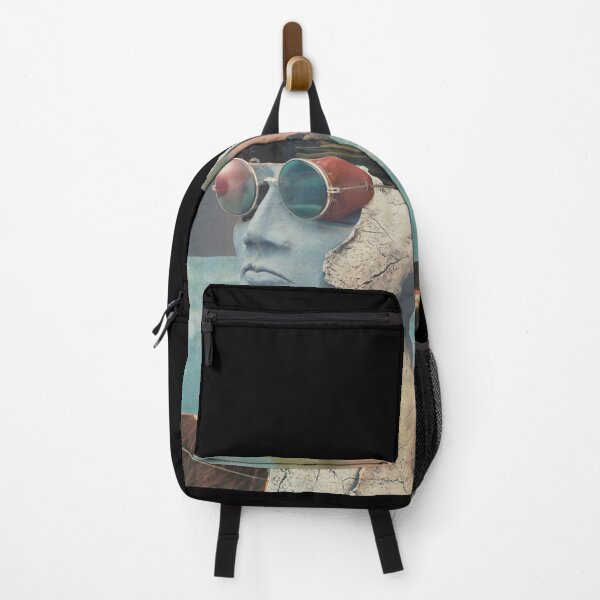 Item preview, Vaporwave Statue Head with Goggles - Surreal Digital Collage Aesthetic designed and sold by ConfuseLab Alt.