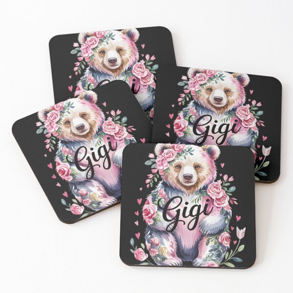 Item preview, Gigi Bear with Cub Floral Mother's Day  designed and sold by RoyTill0Art.