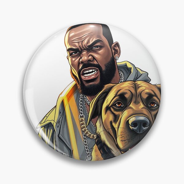 Item preview,  An angry rapper with his dog designed and sold by GOODLOOKING10.