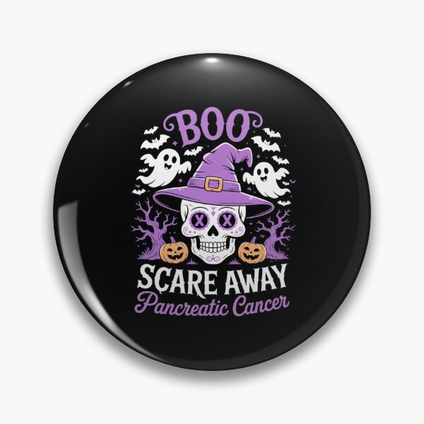 Item preview, Boo Scare Away Pancreatic Cancer Halloween designed and sold by SnackPAC.