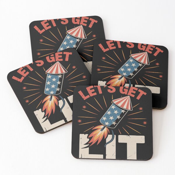 Item preview, Let's Get Lit Shirt Fireworks USA Party designed and sold by GaryBellcvbnb.
