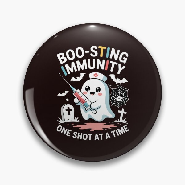 Item preview, Boo Sting Immunology On Shot at A Time Nurse Ghost Halloween designed and sold by SnackPAC.