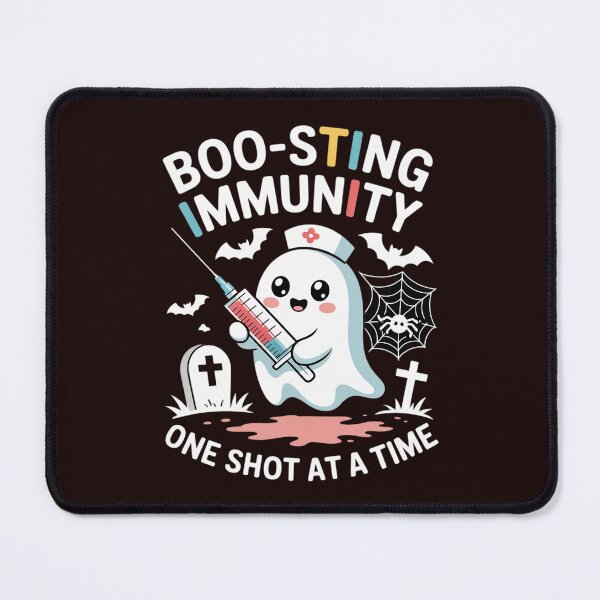 Item preview, Boo Sting Immunology On Shot at A Time Nurse Ghost Halloween designed and sold by SnackPAC.