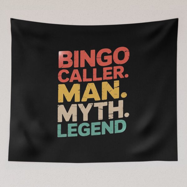 Item preview, Bingo Caller Man Myth Legend  designed and sold by RuthGAArt.