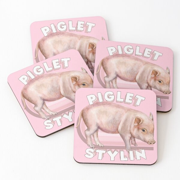 Item preview, Piglet Stylin Watercolour Pig designed and sold by pUNKnown.