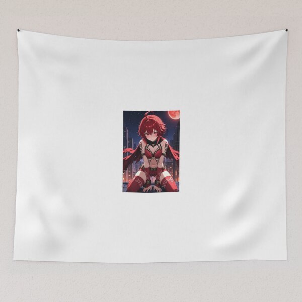 Item preview, Red-Haired Blood Tattoo Demon | Urban Night Warrior designed and sold by iloveanimechibi.