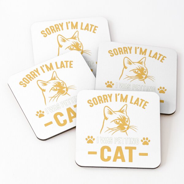 Item preview, Sorry I’m Late Cat Shirt designed and sold by FurRealTees.