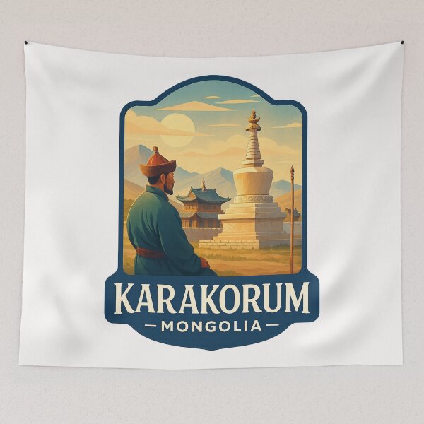 Item preview, Karakorum Stupa and Temple, Mongolia designed and sold by Places On Earth.