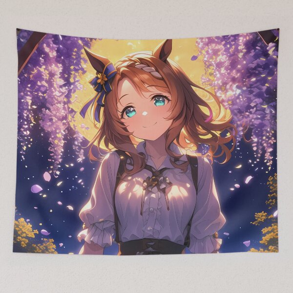 Item preview, Wisteria Serenity Super Creek Uma Musume Pretty Derby Anime Bloom Night Fantasy designed and sold by HumbertoValveno.