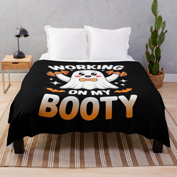Item preview, Boo Working On My Booty Gym Fitness Halloween designed and sold by SnackPAC.
