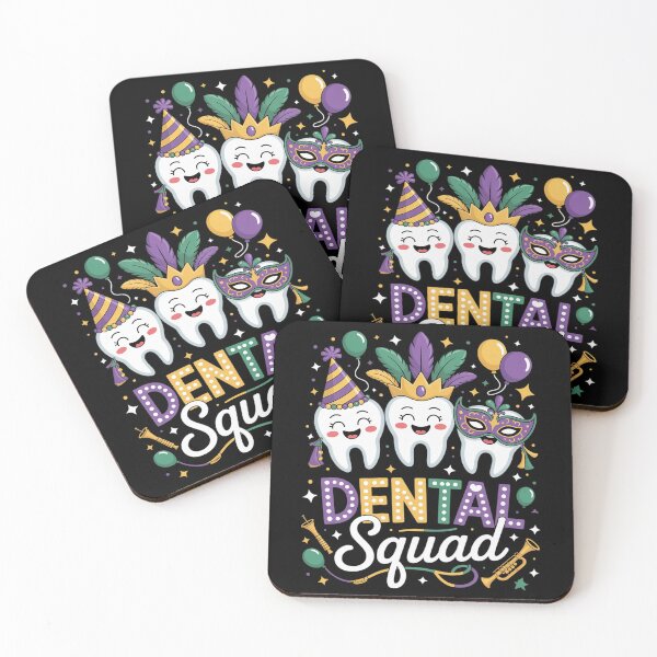 Item preview, Mardi Gras Carnival Dental Squad Hygiene Dental Crew Costume designed and sold by Moxizz.