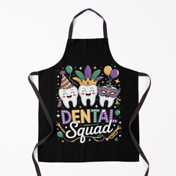 Item preview, Mardi Gras Carnival Dental Squad Hygiene Dental Crew Costume designed and sold by Moxizz.