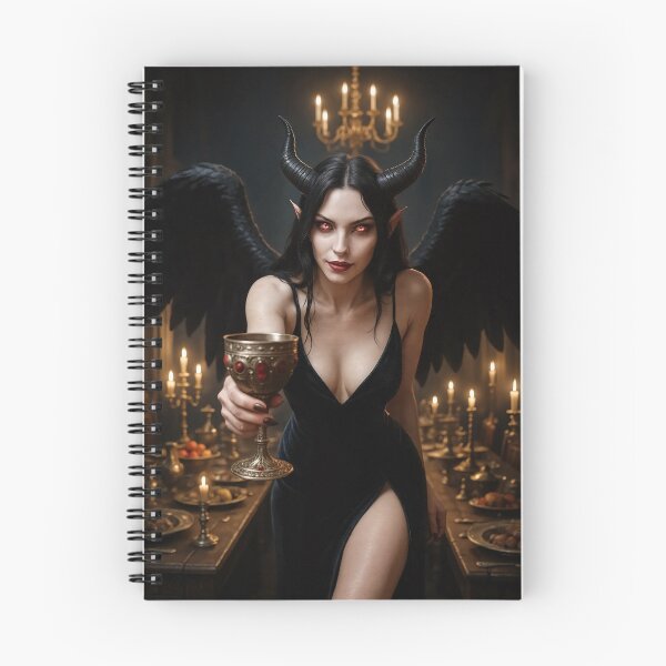 Item preview, Generous winged demoness offers dark goblet designed and sold by CathryneDelamort.