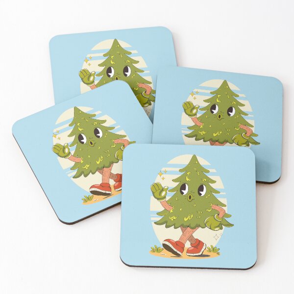 Item preview, Cute Summer Tree Character Waving OK Hand Kawaii Nature Cartoon designed and sold by Mariia Berezhna.