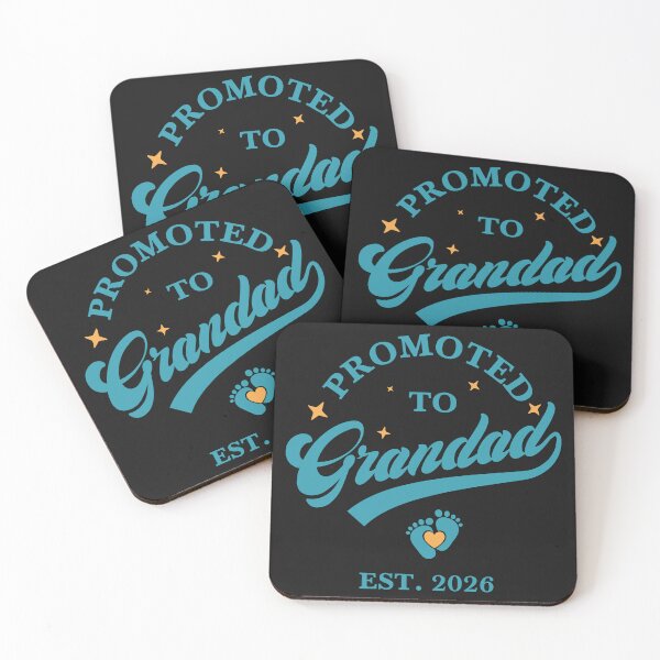 Item preview, Promoted to Granddad – New Granddad Pregnancy Announcement Gift designed and sold by Ritascreations.