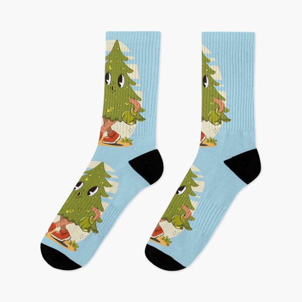 Item preview, Cute Summer Tree Character Waving OK Hand Kawaii Nature Cartoon designed and sold by Mariia Berezhna.