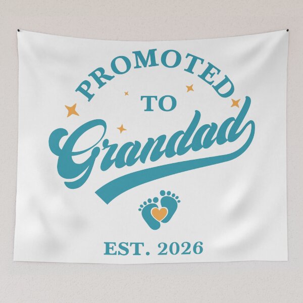 Item preview, Promoted to Granddad – New Granddad Pregnancy Announcement Gift designed and sold by Ritascreations.