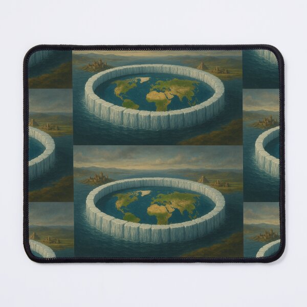 Item preview, Flat Earth Beyond the Ice Wall – Agarta Realms Artwork vol.3 designed and sold by Bocianessco.