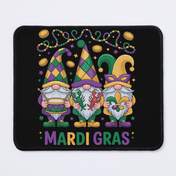Item preview, Mardi Gras gnomes leopard Carnival New Orleans Trip women designed and sold by Moxizz.