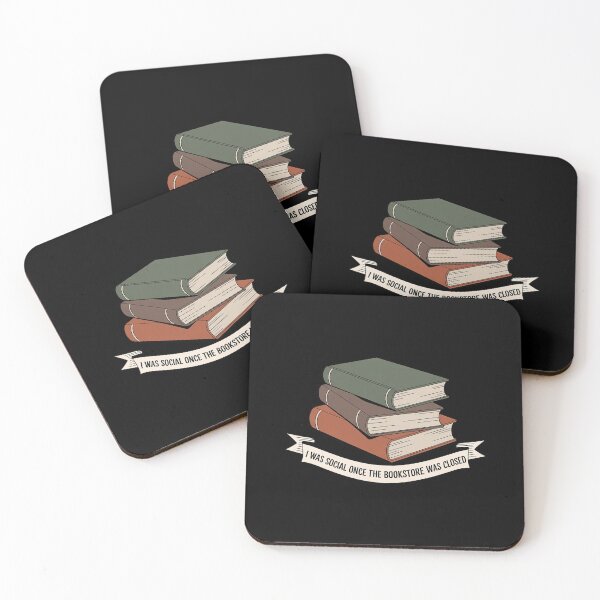 Item preview, Book Lover I was Social Once Closed Bookstore designed and sold by SnackPAC.