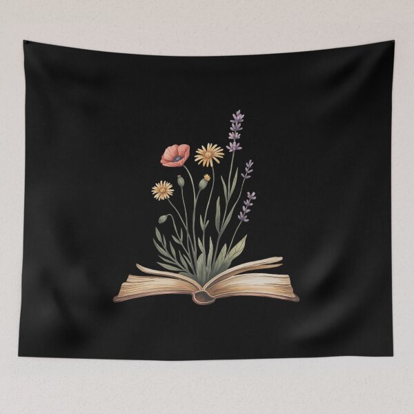 Item preview, Book Lover Floral Wildflower Reading Garden designed and sold by SnackPAC.