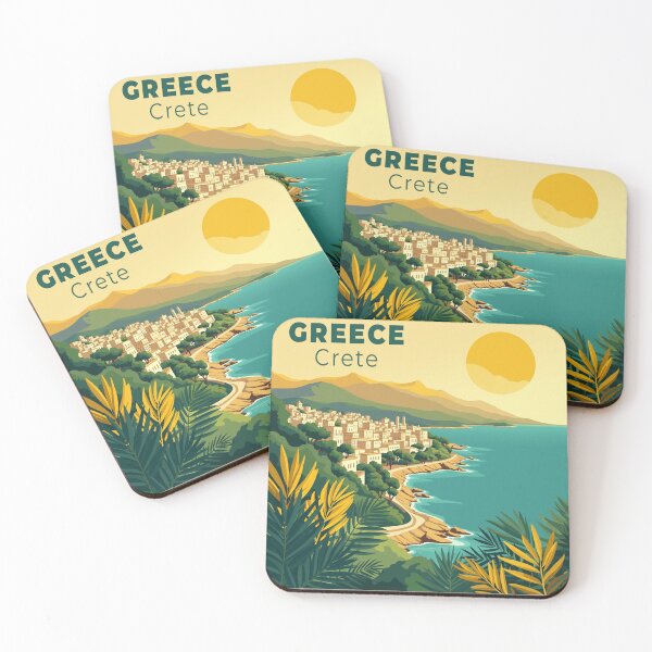 Item preview, A Nostalgic Classic Travel Poster – Greece Crete designed and sold by Blok45.