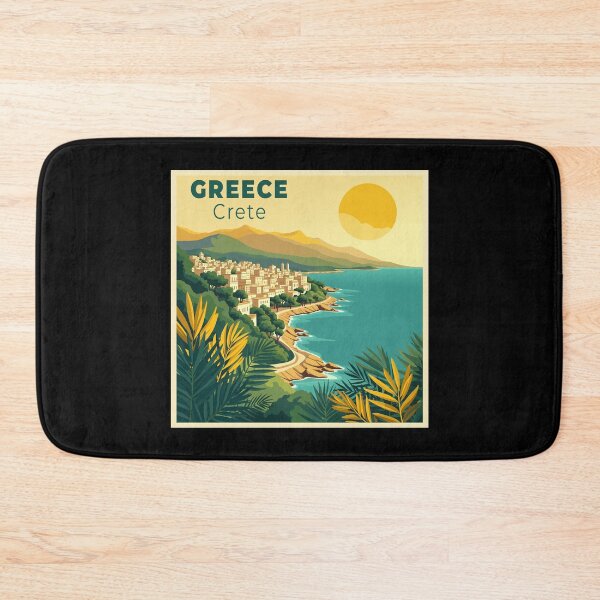 Item preview, A Nostalgic Classic Travel Poster – Greece Crete designed and sold by Blok45.