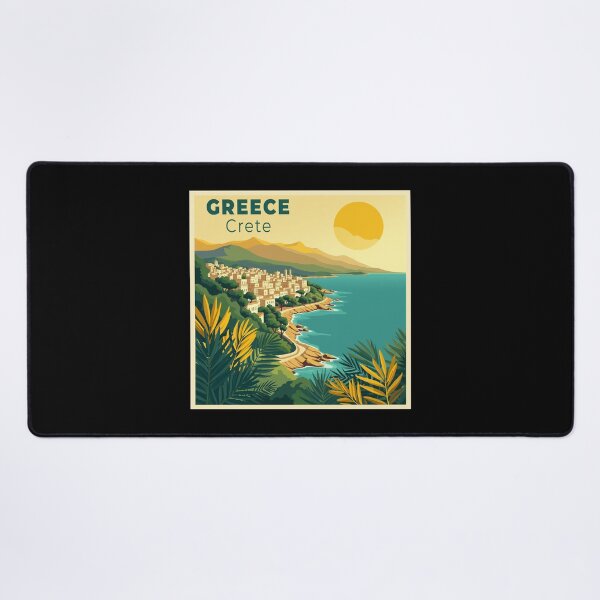 Item preview, A Nostalgic Classic Travel Poster – Greece Crete designed and sold by Blok45.