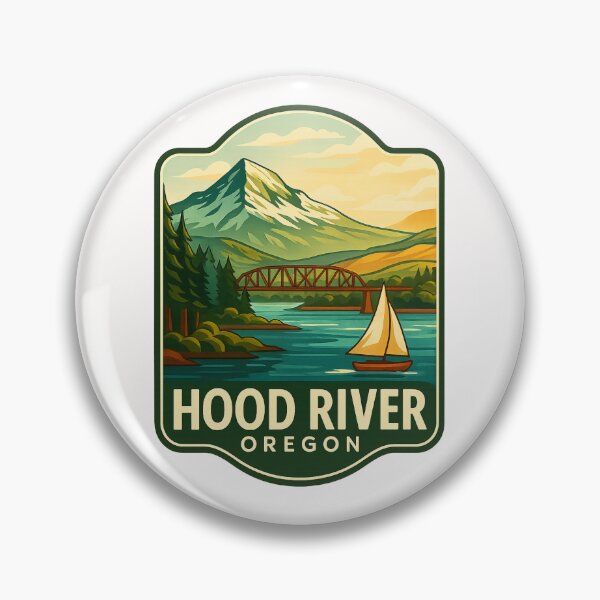 Item preview, Hood River Bridge and Mt. Hood, Oregon designed and sold by Places On Earth.