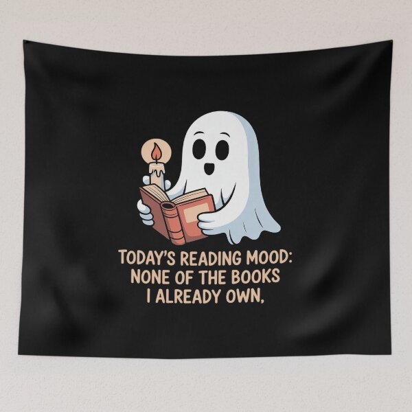 Item preview, Book Lovers, Today's Reading Mood, Halloween designed and sold by LittleDame.