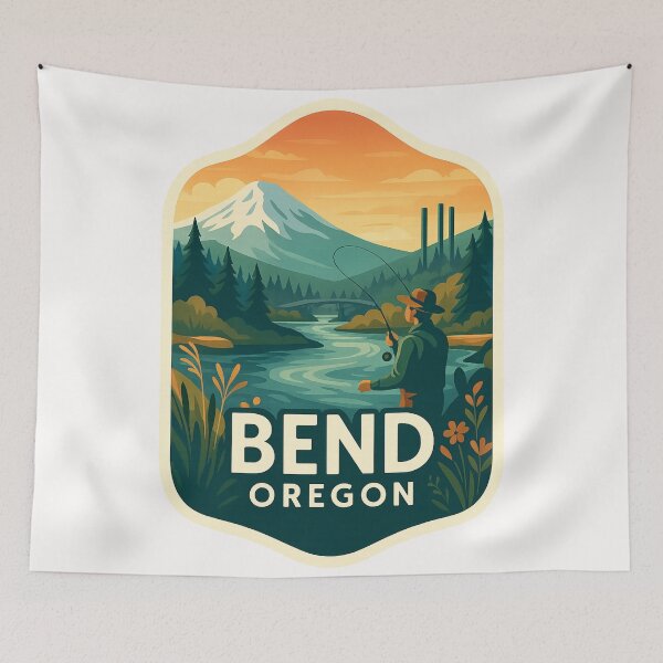 Item preview, Fly Fishing in Bend, Oregon designed and sold by Places On Earth.