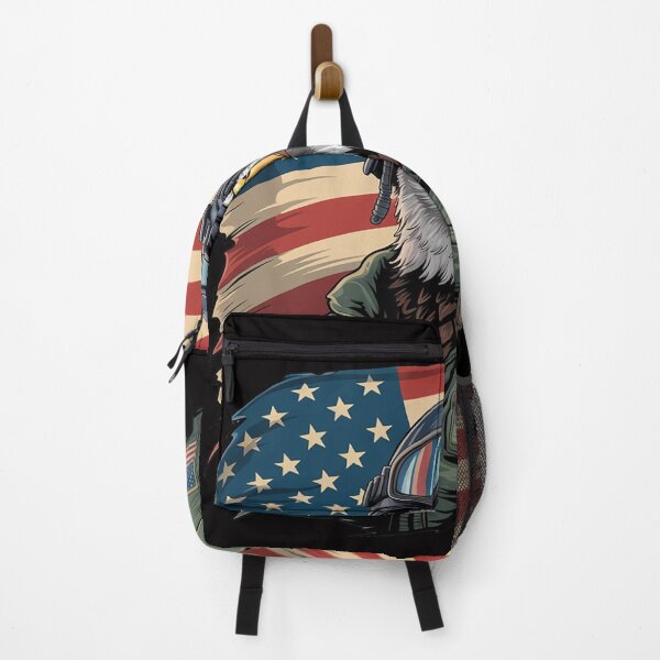 Item preview, Patriotic American Eagle Fighter Pilot 4th of July designed and sold by CareTopping.