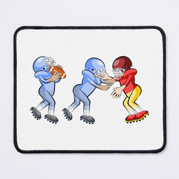 Item preview, Block, Pass, Tackle, American Football, Cartoon, Dynamic, Hard Play designed and sold by DibuHumor.