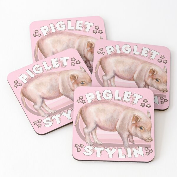 Item preview, Piglet Stylin Watercolour Pig designed and sold by pUNKnown.