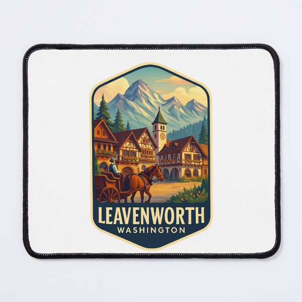 Item preview, Leavenworth Village and Cascade Mountains, Washington designed and sold by Places On Earth.