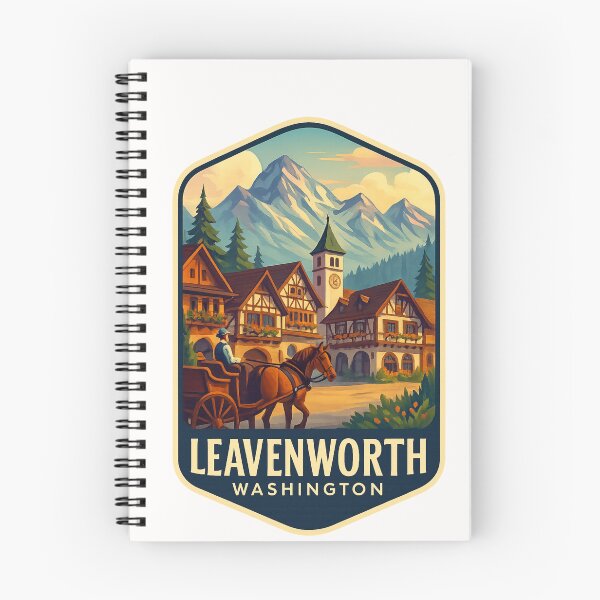 Item preview, Leavenworth Village and Cascade Mountains, Washington designed and sold by Places On Earth.