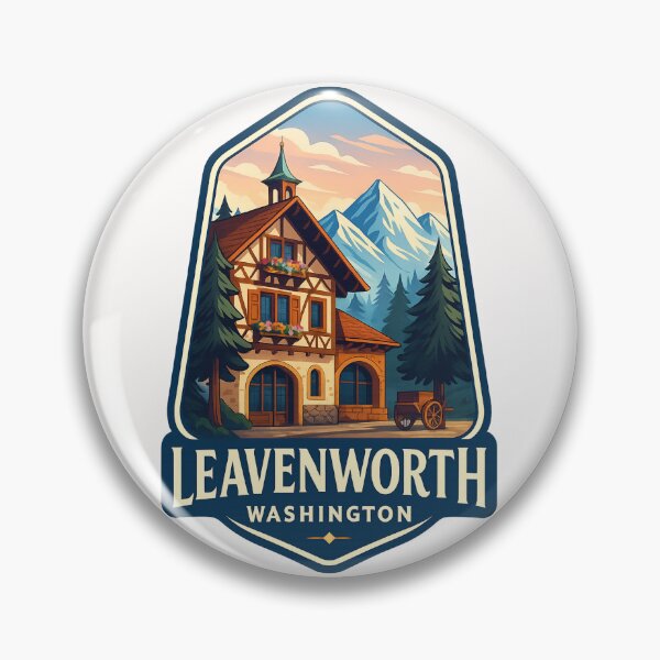 Item preview, Leavenworth Alpine House and Mountains, Washington designed and sold by Places On Earth.