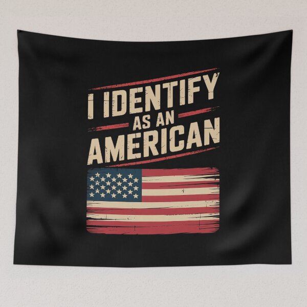 Item preview, I Identify as an American No Identity Politics USA designed and sold by khorbiasieno.