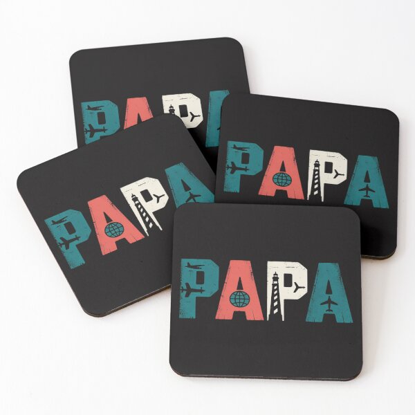 Item preview, Papa Pilot Dad Aviation Flying Airplane Lovers Gifts designed and sold by MuteElevent.