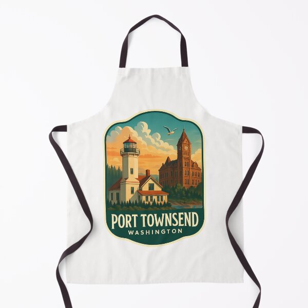 Item preview, Port Townsend Lighthouse and Jefferson County Courthouse, Washington designed and sold by Places On Earth.