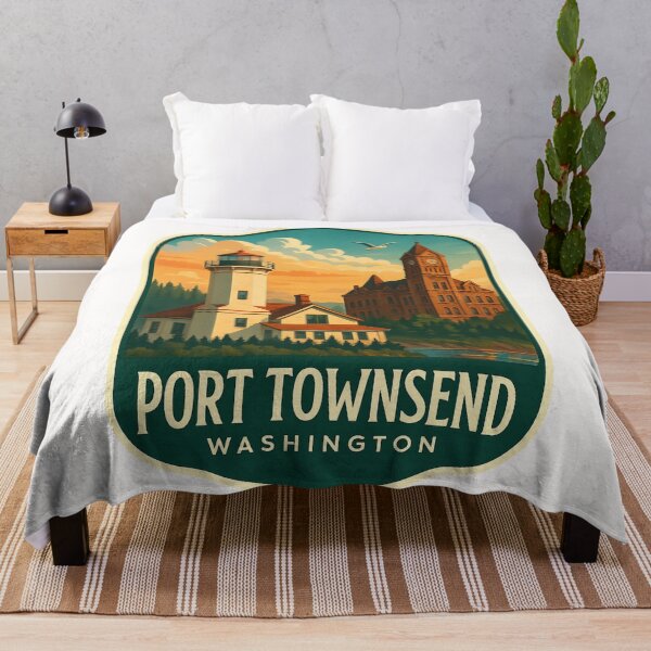 Item preview, Port Townsend Lighthouse and Jefferson County Courthouse, Washington designed and sold by Places On Earth.