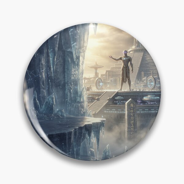 Item preview, Flat Earth Beyond the Ice Wall – Agarta Realms Artwork vol.4 designed and sold by Bocianessco.